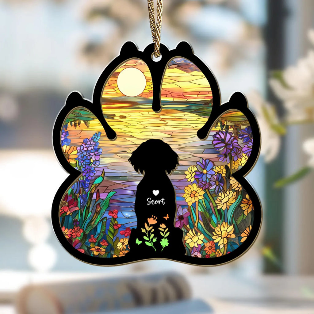 Personalized Dog Loss Suncatcher, Custom Dog Memorial Gift, Pet Memorial Gift, Loss of Dog Sympathy Gift, Dog Remembrance Gift, Dog Mom Gift. SCCBILUMMIE4