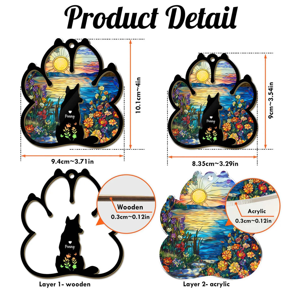 Personalized Dog Loss Suncatcher, Custom Dog Memorial Gift, Pet Memorial Gift, Loss of Dog Sympathy Gift, Dog Remembrance Gift, Dog Mom Gift. SCCBILUMMIE4