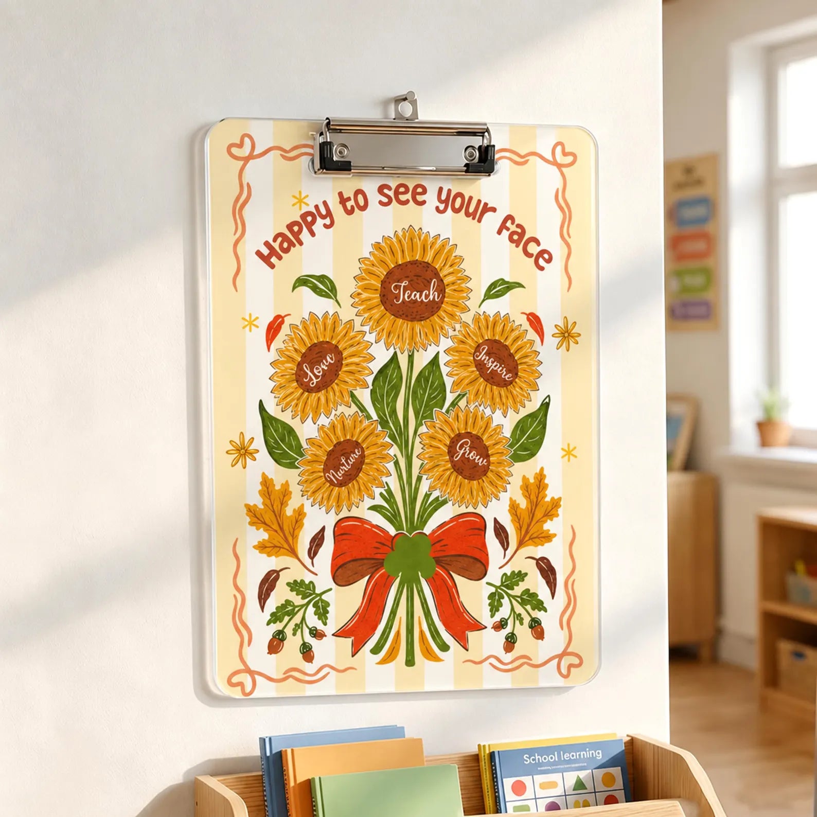 Custom Teacher Name Clipboard, Custom Teacher Appreciation Gift, Back To School Gift, New Teacher Gift, Gift From Kids, School Supplies. BTSBILUMIE6