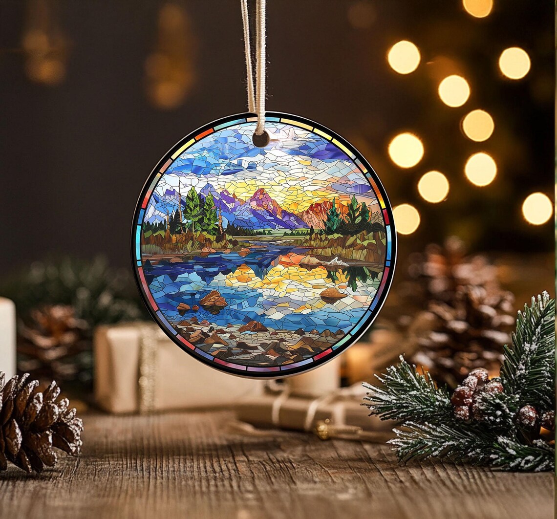 Grand Teton National Park Christmas Ornament, US National Parks Gifts, National Park Ornament, Christmas Tree Decoration, Christmas Gifts. COBILUMIE87