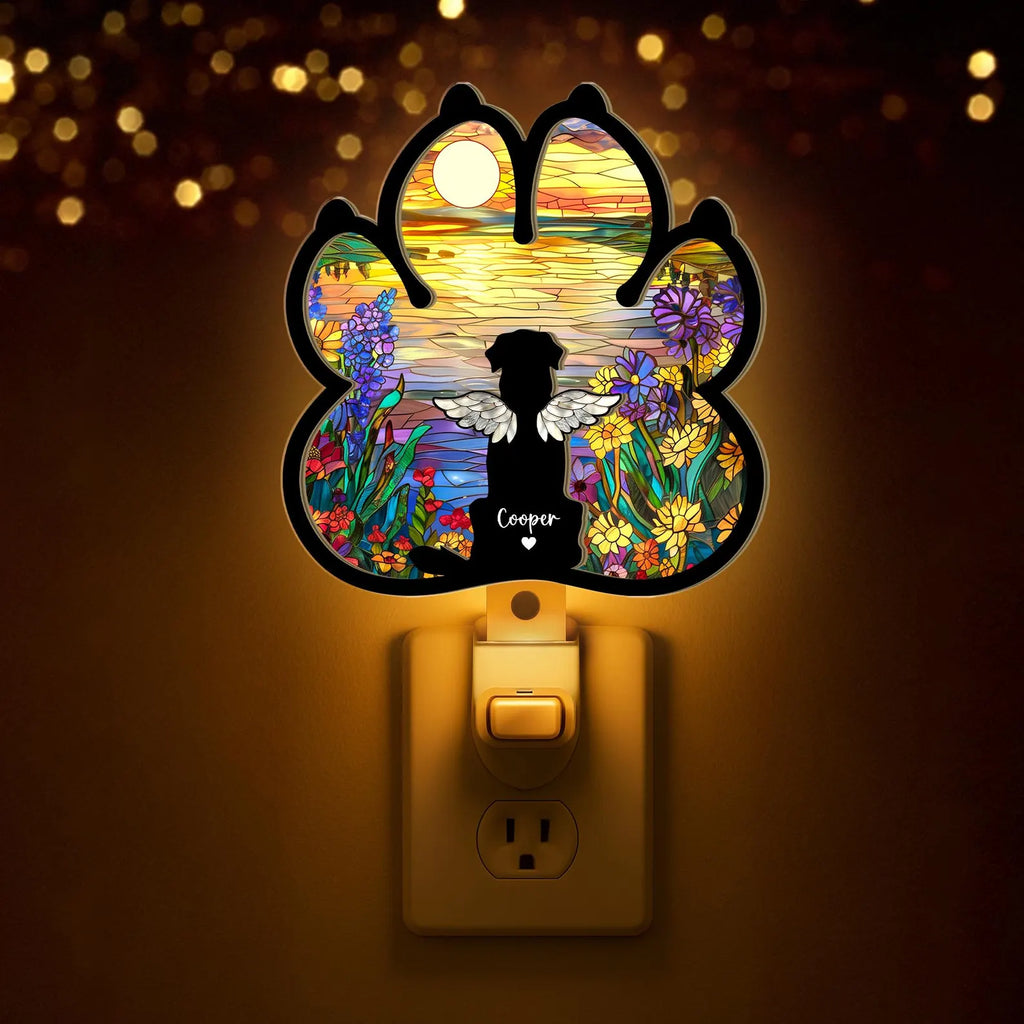 Custom Dog Loss Memorial Night Light, Custom Dog Memorial Gift, Pet Memorial Gift, Loss of Dog Sympathy Gift, Dog Remembrance Gift. SCCBILUMMIE48