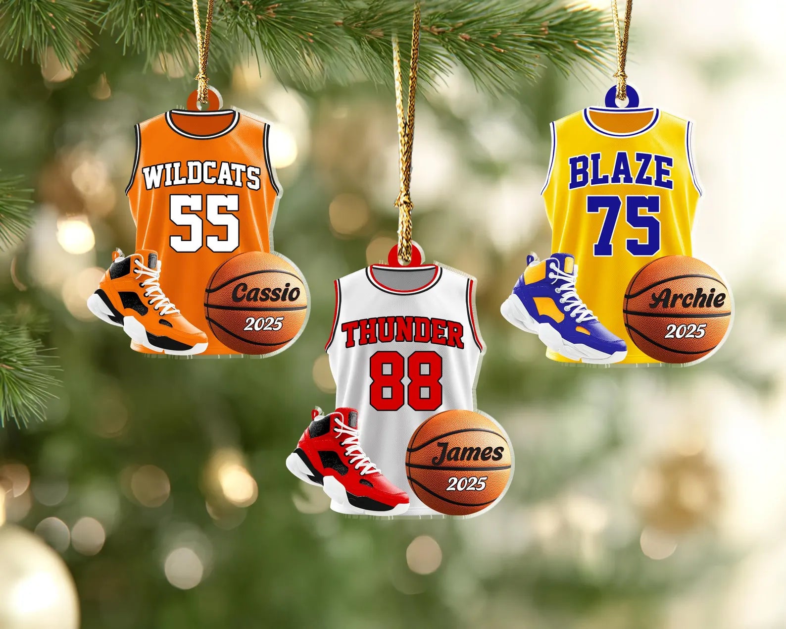 Personalized Basketball Player Ornament, Sport Ornament, Basketball Fan Gift, Basketball Team Gift, Team Christmas Gift, Christmas Decor. COBILUMIE58