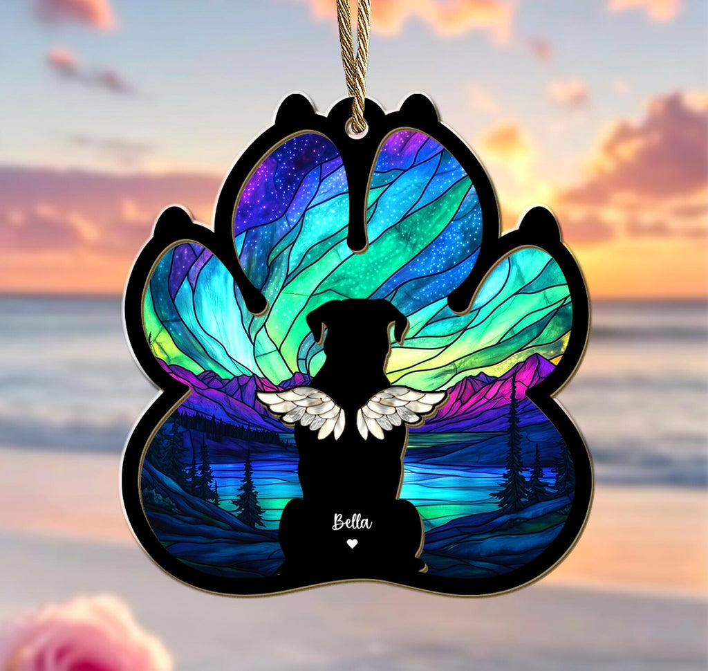 Custom Dog Suncatcher, Custom Pet Memorial Gift, Loss of Dog Gift, Dog Loss Sympathy Gift, Gift For Dog Lovers, Window Hanging. SCCBILUMMIE27