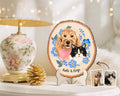 Personalized Pets Portrait Wooden Art, Custom Cat Memorial Gift, Dog Portrait Memorial Gift, Pet Loss Sympathy Gift, Gift for Pet Lovers. WHBILUMMIE3