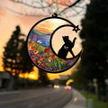 Personalized Cat Memorial Suncatcher, Cat Lover Gift, Cat Memorial Gift, Loss of Cats Gift, Cat Sympathy Gift, Pet Suncatcher. SCCBILUMMIE16