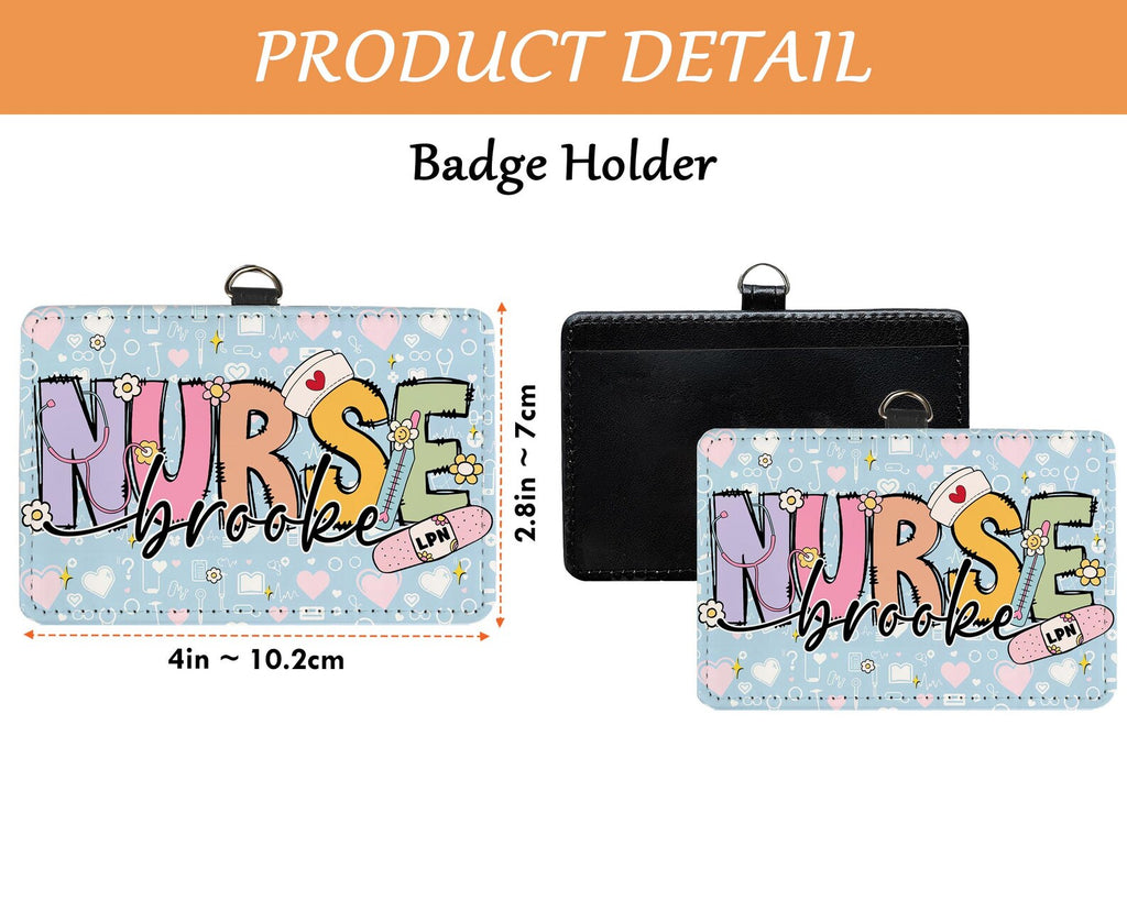 Personalized Nurse ID Badge Holder, Gift For Nurse, RN NICU Gift, Nurse School Badge Holder, New Nurse Gift, Doctor Gift, Nurse Stuff. BHBILIMIE3