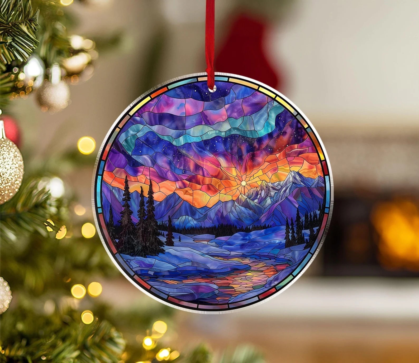 Denali National Park Ornament, National Park Christmas Ornament, US National Parks Ornament, Christmas Decoration, Christmas Gifts. COBILUMIE14