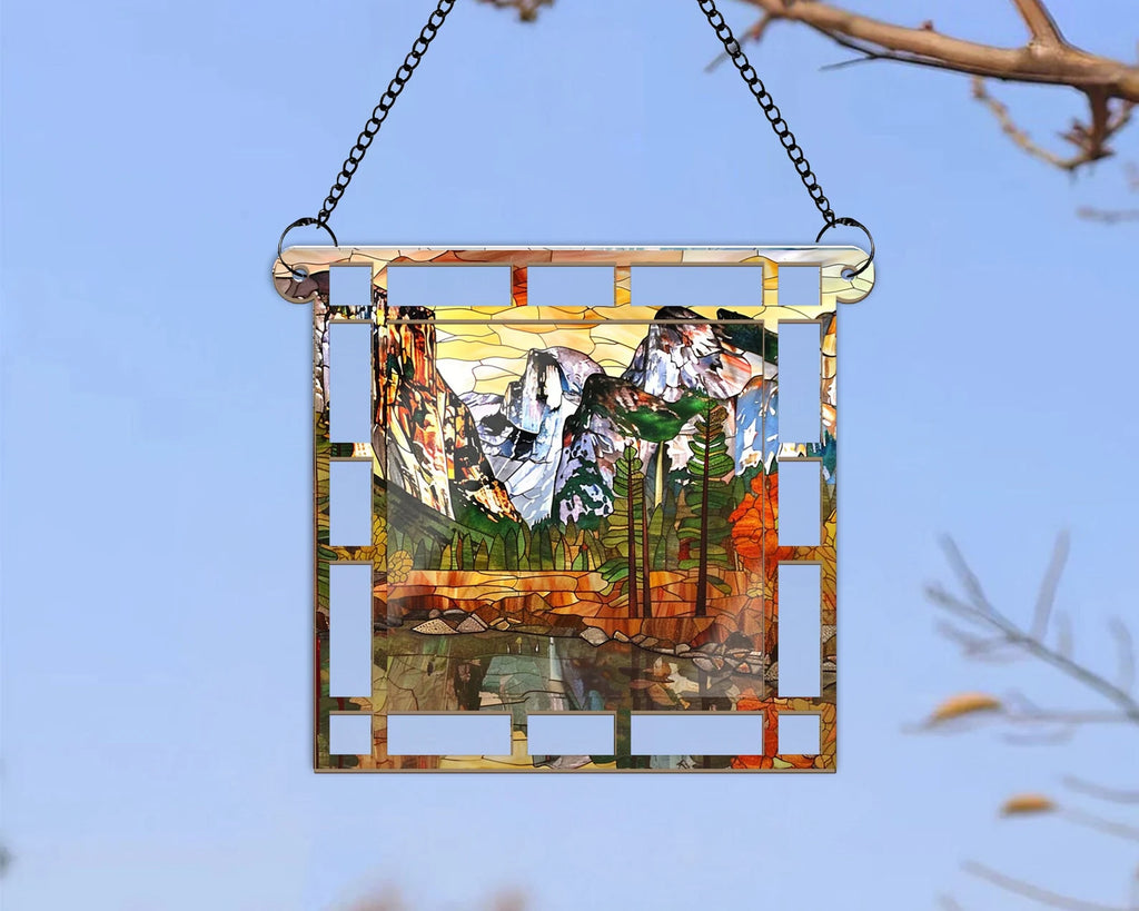 Yosemite National Park Suncatcher, Yosemite National Park Gift, US National Parks Window Hangings, Window Decor, Housewarming Gift. SCBILUMIE17