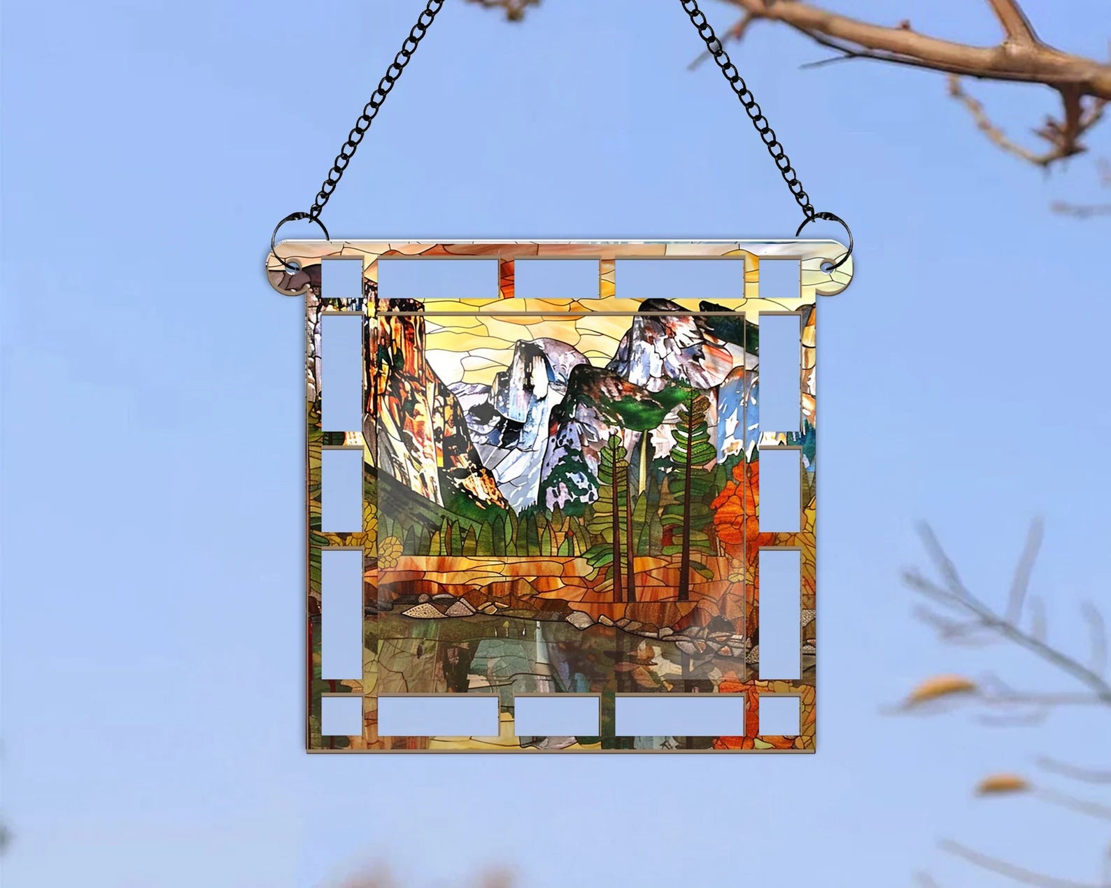 Yosemite National Park Suncatcher, Yosemite National Park Gift, US National Parks Window Hangings, Window Decor, Housewarming Gift. SCBILUMIE17