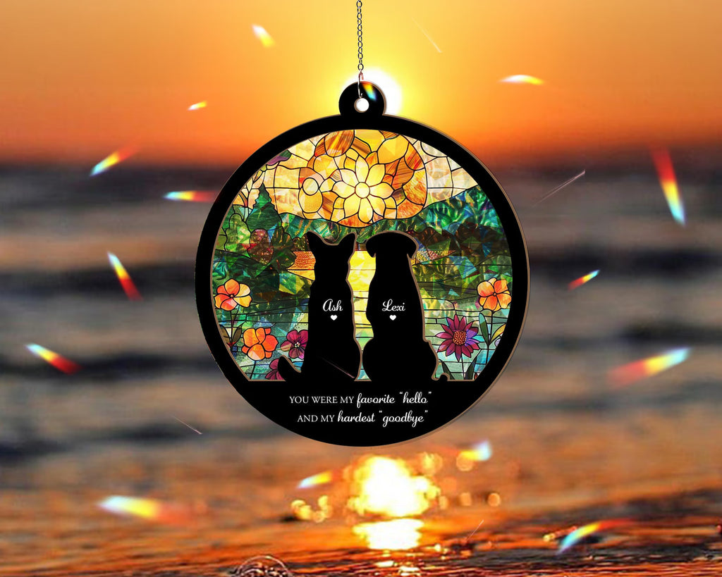 Custom Dog Loss Hologram Ornament, Custom Dog Memorial Gift, Pet Sympathy Gift, Pet Memorial Ornament, Dog Lover Gift, Loss Of Pet Gift SCCBILUMMIE35