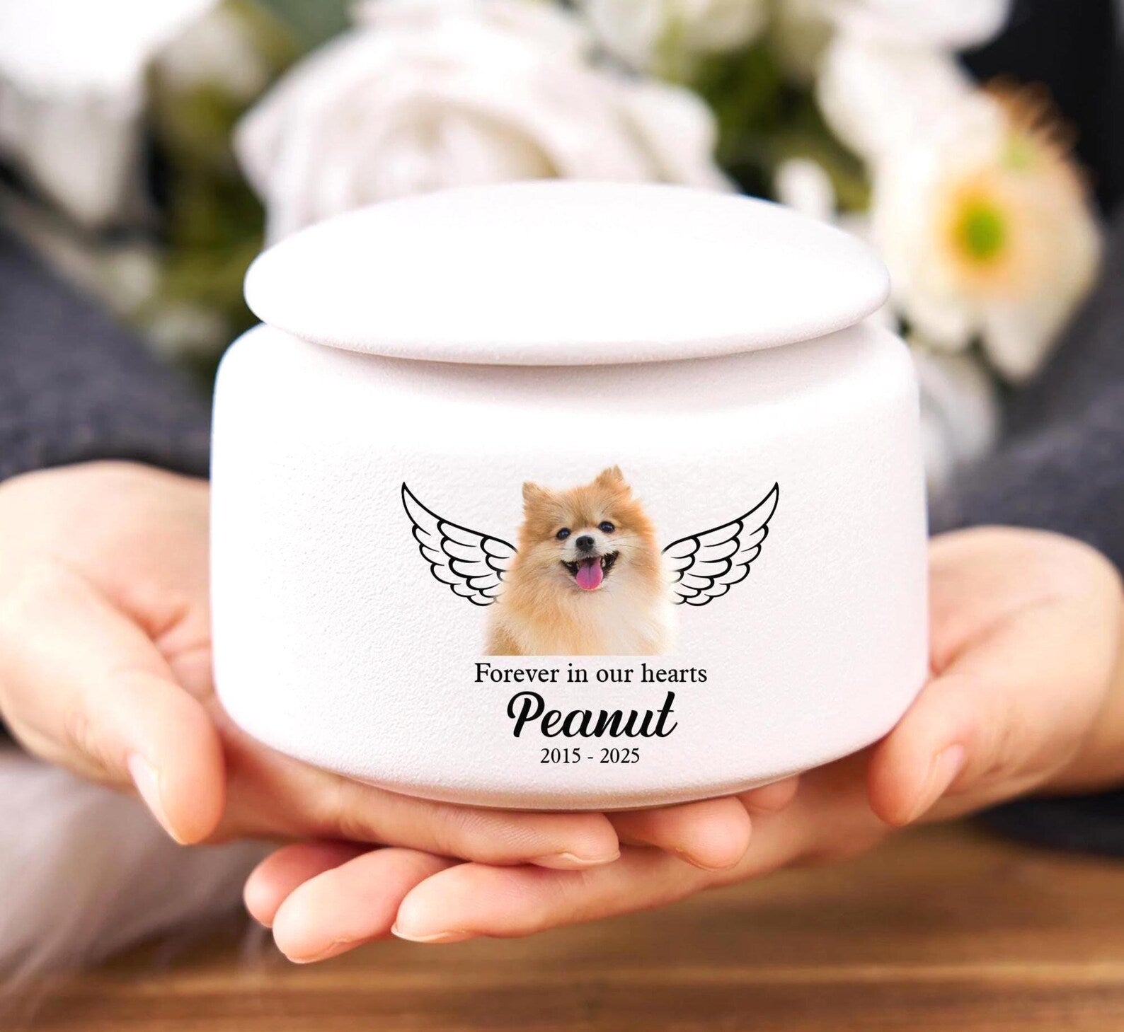 Personalized Pet Urn, Pet Memorial Gift, Urn For Dog, Pet Fur Memorial Keepsake, Pet Loss Gift, Dog Loss Sympathy Gift, Gift for Pet Lovers. MGBILUMIE4