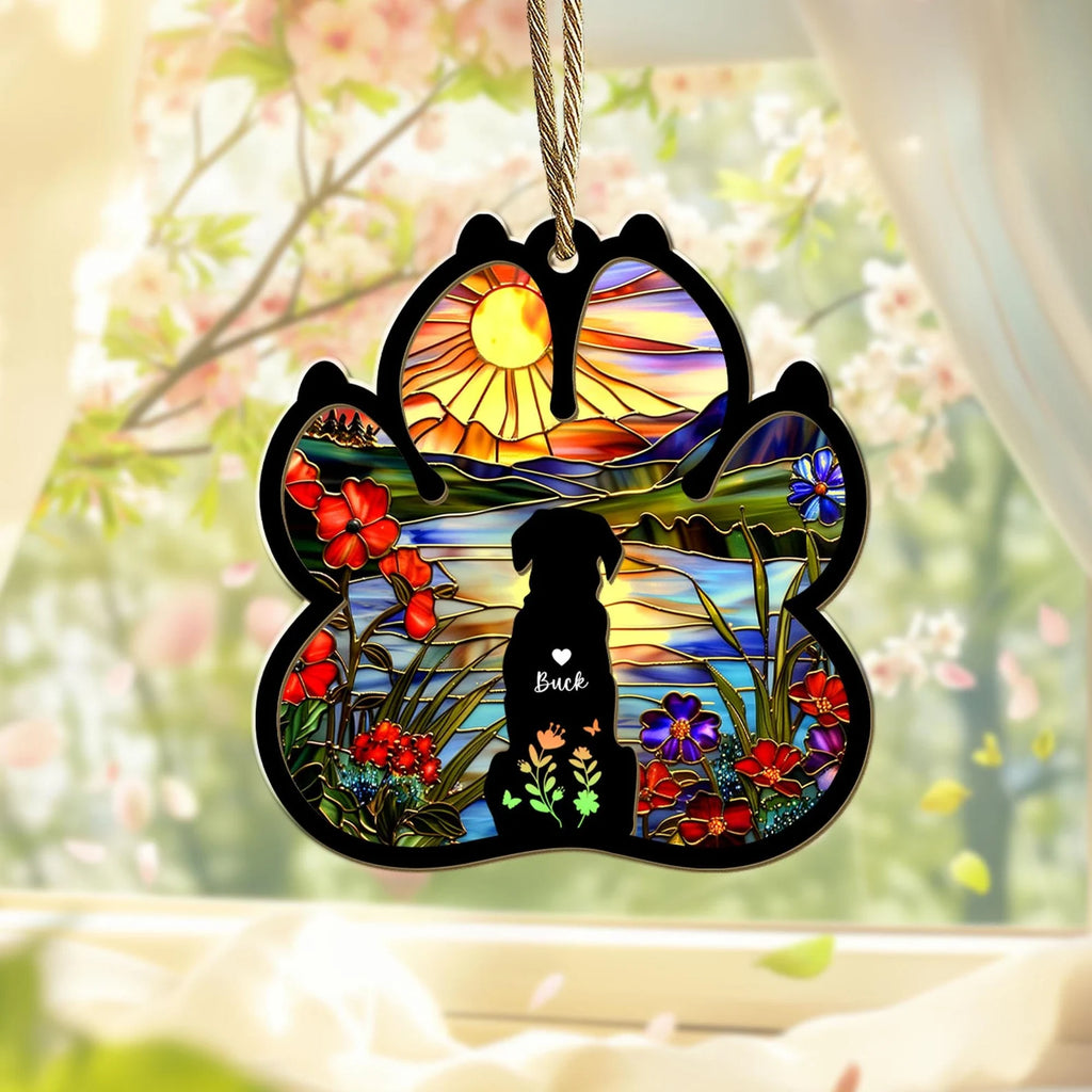 Personalized Dog Loss Suncatcher, Custom Dog Memorial Gift, Pet Memorial Gift, Loss of Dog Sympathy Gift, Dog Remembrance Gift, Dog Mom Gift. SCCBILUMMIE4