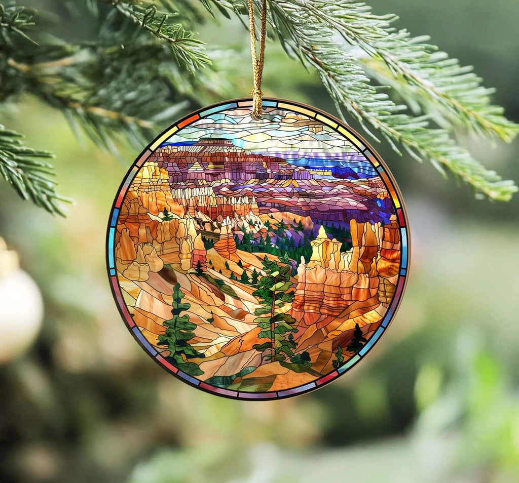 Bryce Canyon National Park Ornament, National Park Christmas Ornament, US National Parks Gift, Christmas Tree Decoration, Christmas Gifts. COBILUMIE86
