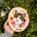 Custom Cat Portrait Wooden Hanging, Custom Pet Portrait Using Pet Photo, Cat Memorial Gift, Pet Portrait Wall Art, Pet Loss Sympathy Gift. WHBILUMMIE1