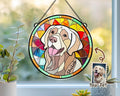Personalized Pet Portrait Glass Suncatcher, Pet Memorial Gift, Dog Portrait From Photo Suncatcher, Loss Of Pet Gift, Pet Sympathy Gift. SCCBILUMMIE8
