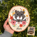 Custom Guinea Pig Portrait Wooden Hanging, Custom Pet Memorial Gift, Hamster Memorial Gift, Pet Portrait Wall Art, Pet Loss Sympathy Gift. WHBILUMMIE5