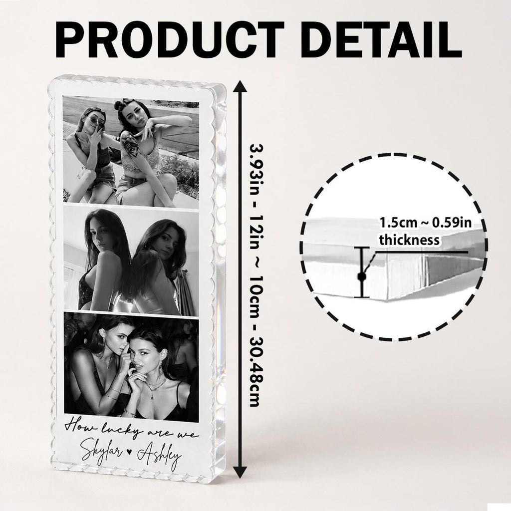 Custom Bestie Photos Acrylic Block, Custom Friendship Gift, Gift For Bestie, Best Friend Birthday Gift, BFF Gift, Gift For Her. PABILUMIE1