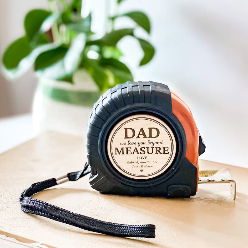 Personalized Tape Measures For Dad, Custom Dad Measuring Tape, Father's Day Gift, Fixer Dad Gift, Gifts for Dad, Grandpa Gift. FDBILUMIE33