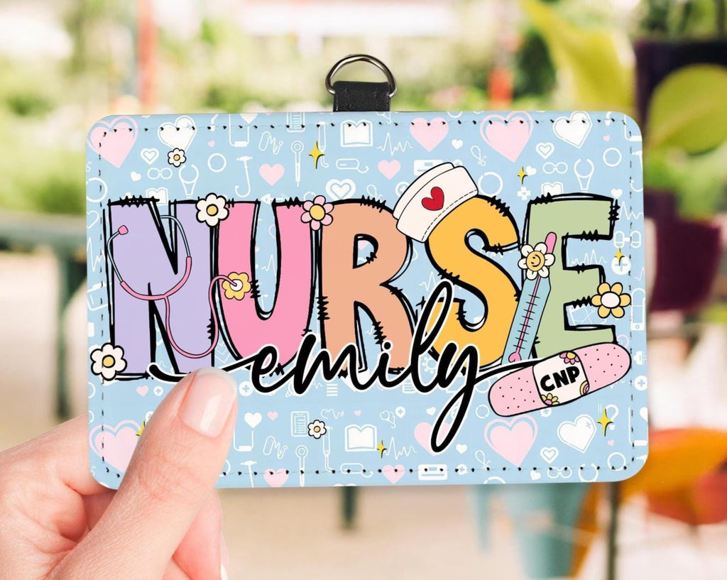 Personalized Nurse ID Badge Holder, Gift For Nurse, RN NICU Gift, Nurse School Badge Holder, New Nurse Gift, Doctor Gift, Nurse Stuff. BHBILIMIE3