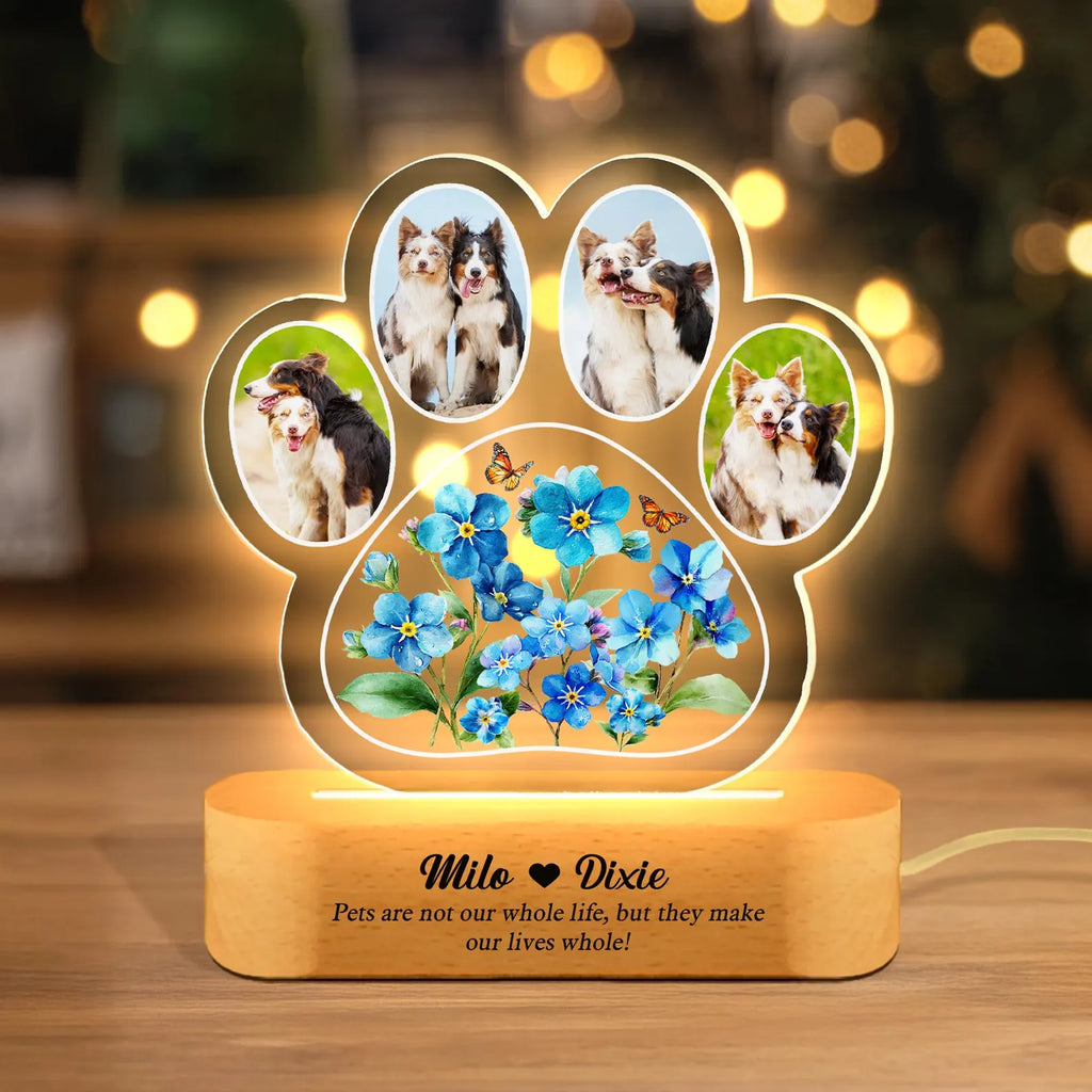 Custom Dog Memorial Photo Light, Pet Loss Sympathy Gift, Dog Memorial Gift, Loss of Cat Gift, Pet Memorial Gift, Pet Remembrance Gift. MGBILUMIE8