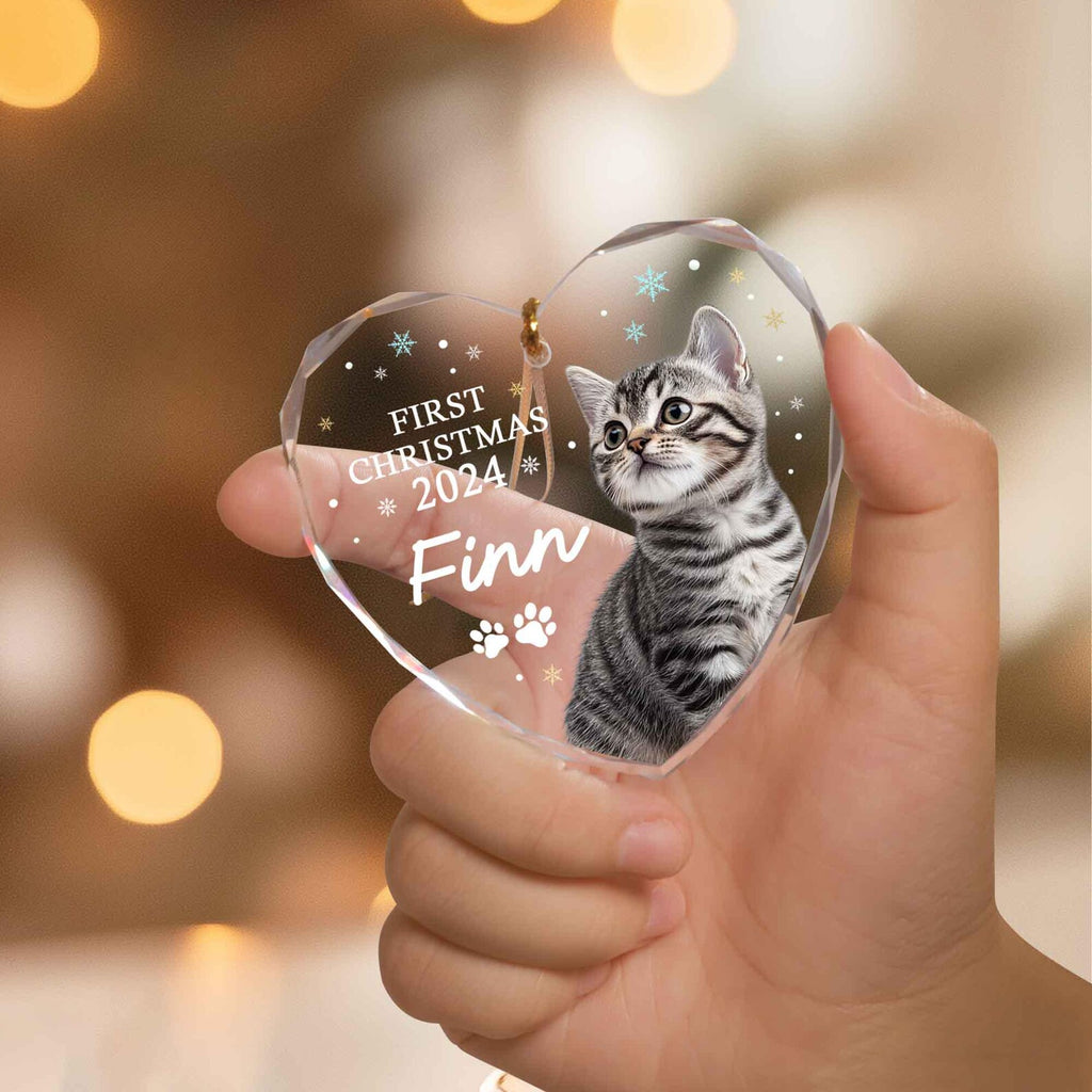 Personalized Dog Photo Glass Ornament, Dog Christmas Gift, Pet Picture Ornament, Dog Lovers Gift, Pet Christmas Gift, Christmas Decoration. COBILUMIE66