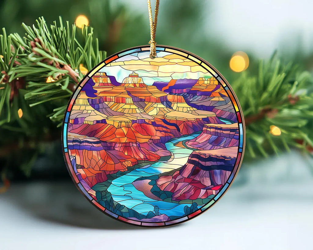 Grand Canyon National Park Ornament, National Park Christmas Ornament, US National Parks Gifts, Christmas Decoration, Christmas Gifts. COBILUMIE84
