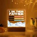 Personalized Dad Night Light With Kids Names, I Am Their Father Gift, Father's Day Gift, Best Dad Gift, Gift For Husband, New Dad Gift FDBILUMIE21