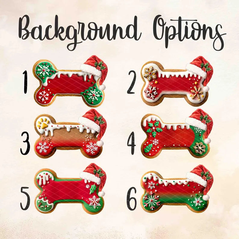 Custom Dog Bone Gingerbread Christmas Ornament, Custom Dog Ornament, Pet Ornament, Dog Lover Gift, New Dog Ornament, Christmas Decor. COBILUMIE3