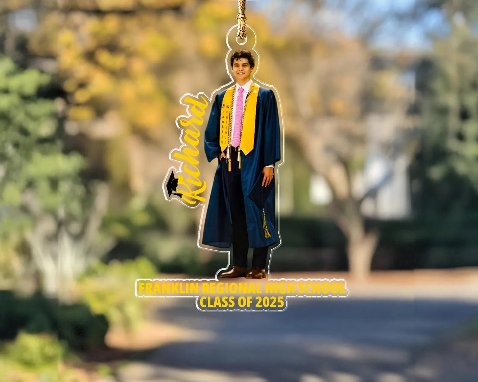 Personalized Graduation Photo Ornament, Graduation Gift For Him, Class Of 2027 Gift, High School Graduation Gift, College Graduated Gift. GDFDBILUMIE5