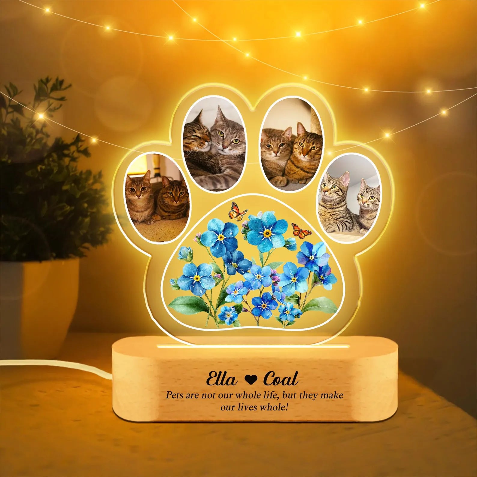 Custom Dog Memorial Photo Light, Pet Loss Sympathy Gift, Dog Memorial Gift, Loss of Cat Gift, Pet Memorial Gift, Pet Remembrance Gift. MGBILUMIE8