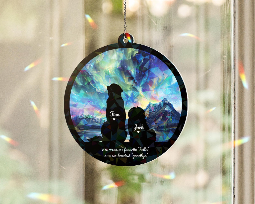 Custom Dog Loss Hologram Ornament, Custom Dog Memorial Gift, Pet Sympathy Gift, Pet Memorial Ornament, Dog Lover Gift, Loss Of Pet Gift SCCBILUMMIE35