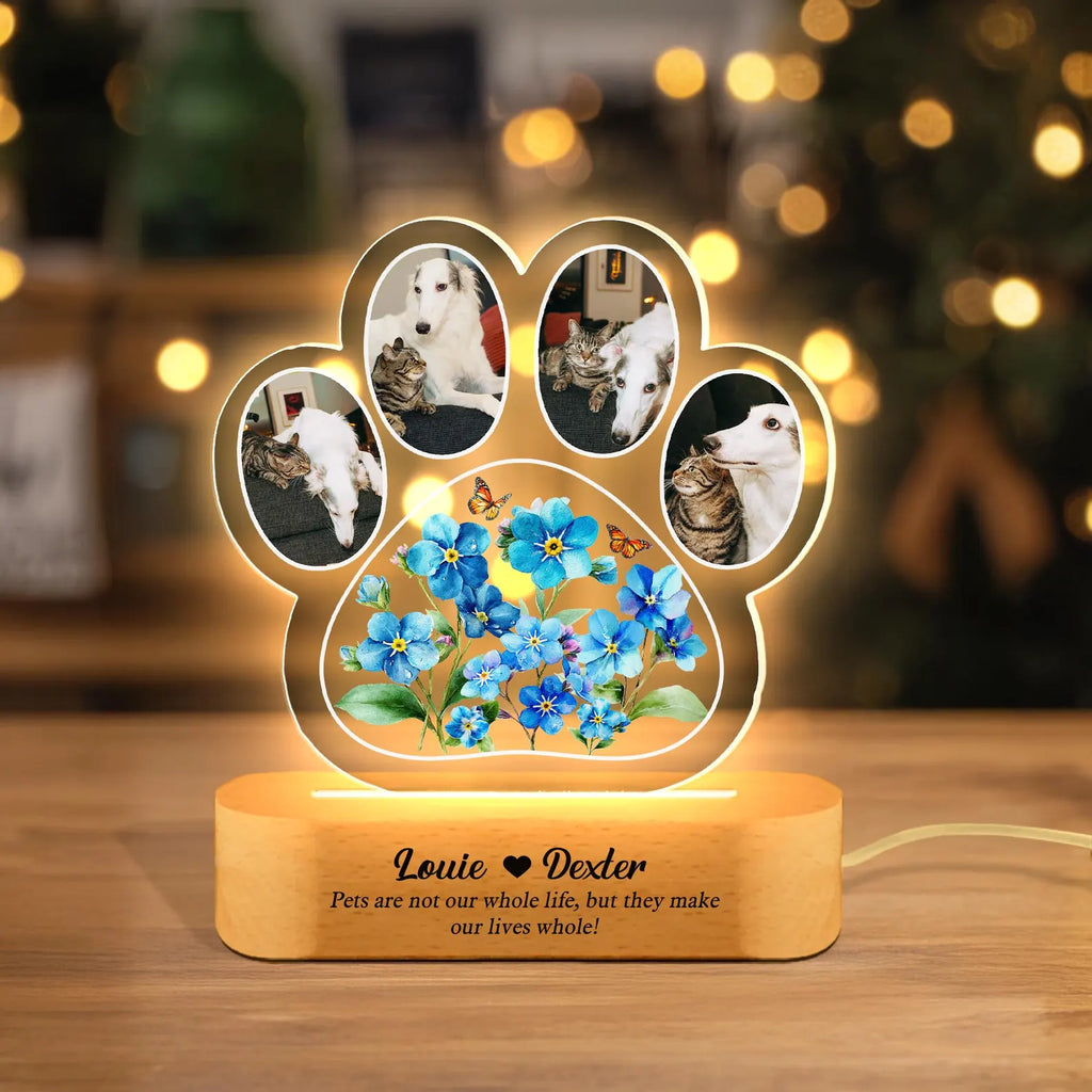 Custom Dog Memorial Photo Light, Pet Loss Sympathy Gift, Dog Memorial Gift, Loss of Cat Gift, Pet Memorial Gift, Pet Remembrance Gift. MGBILUMIE8