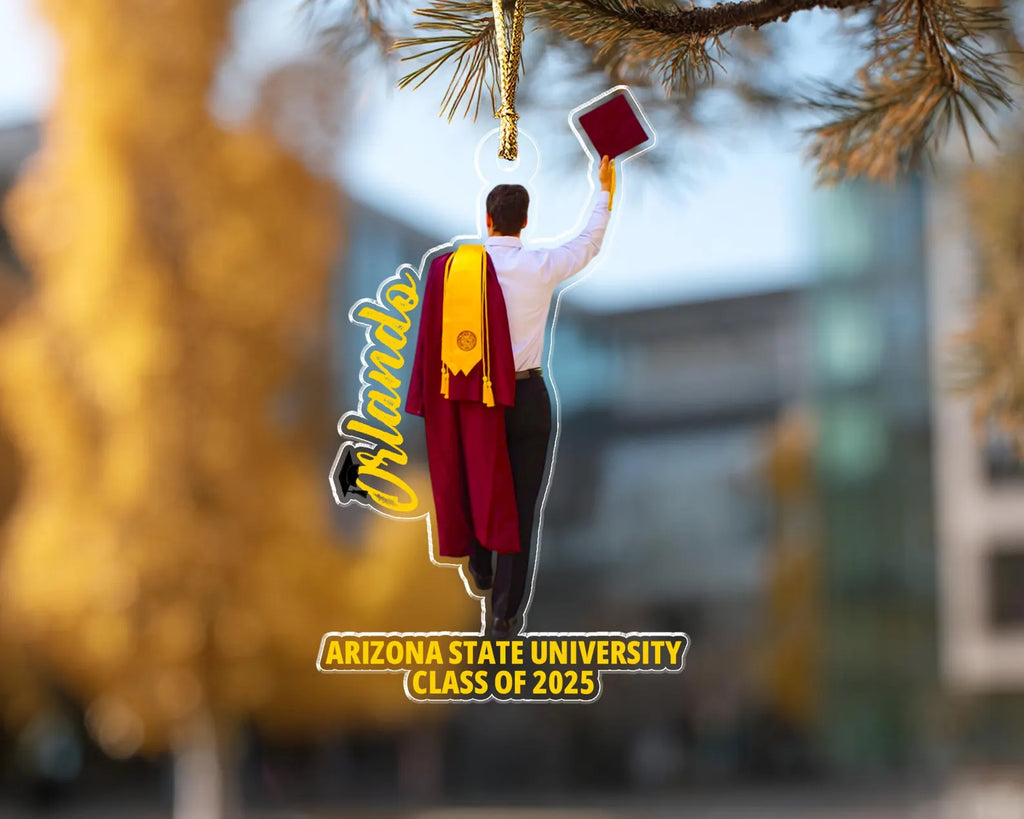 Personalized Graduation Photo Ornament, Graduation Gift For Him, Class Of 2027 Gift, High School Graduation Gift, College Graduated Gift. GDFDBILUMIE5