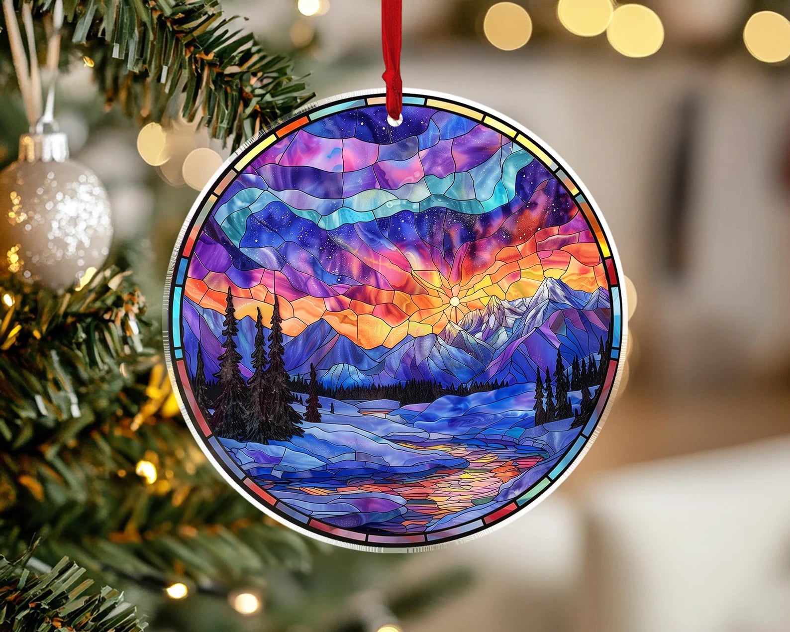 Denali National Park Ornament, National Park Christmas Ornament, US National Parks Ornament, Christmas Decoration, Christmas Gifts. COBILUMIE14