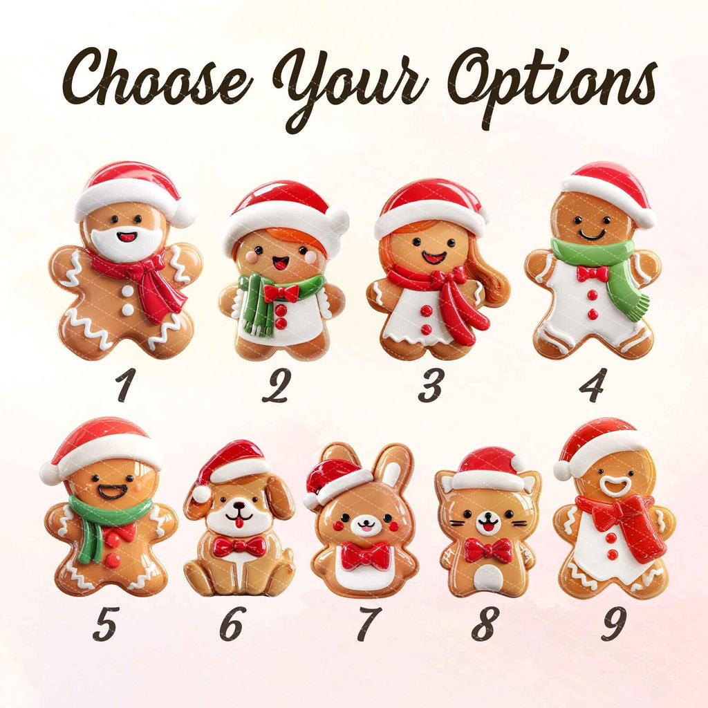Personalized Gingerbread Ornament, Custom Gingerbread Family With Pet Ornament, Family Christmas Gift, Holiday Keepsake, Christmas Decor.  COBILUMIE60