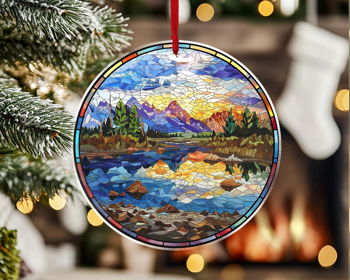 Grand Teton National Park Christmas Ornament, US National Parks Gifts, National Park Ornament, Christmas Tree Decoration, Christmas Gifts. COBILUMIE87