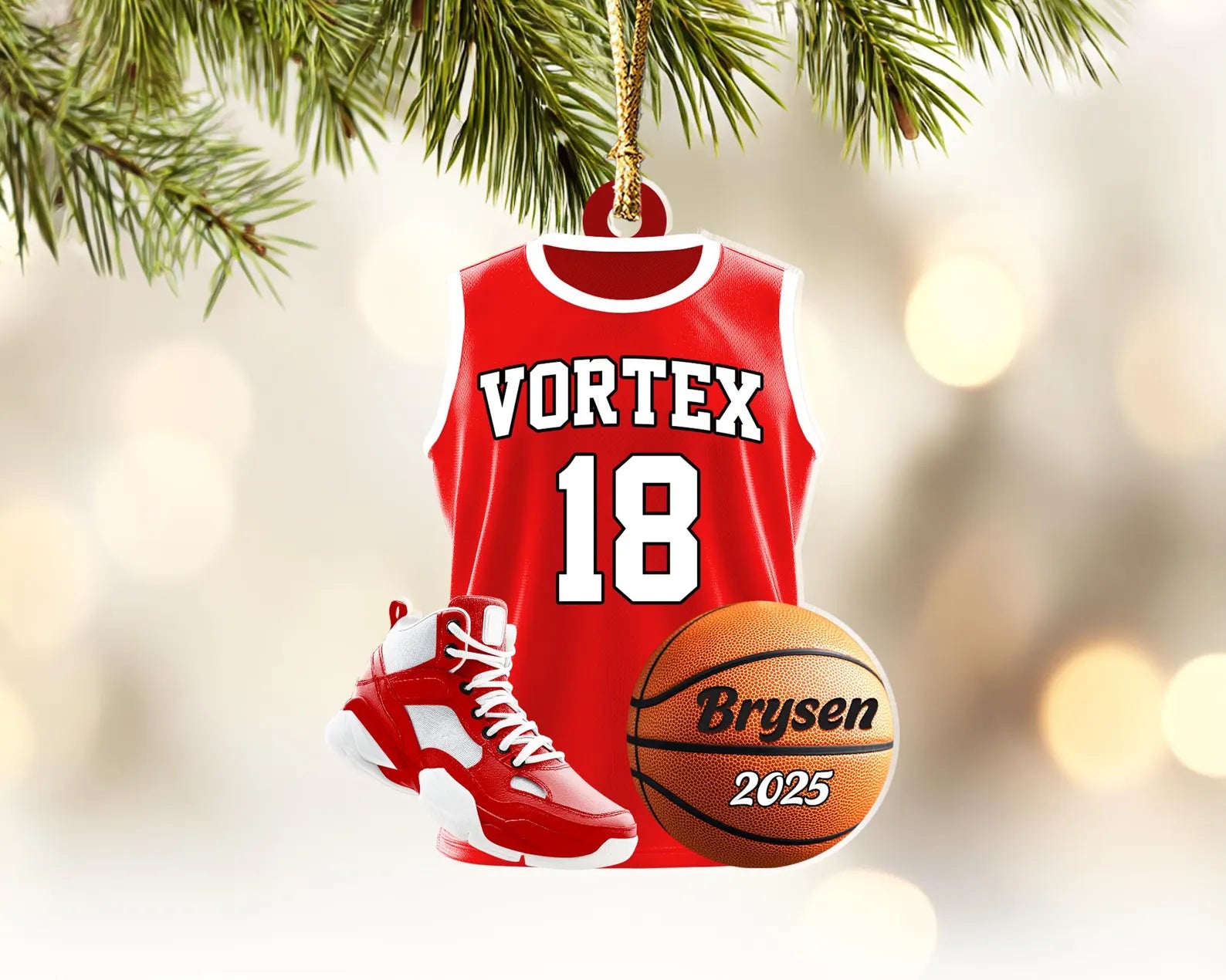 Personalized Basketball Player Ornament, Sport Ornament, Basketball Fan Gift, Basketball Team Gift, Team Christmas Gift, Christmas Decor. COBILUMIE58