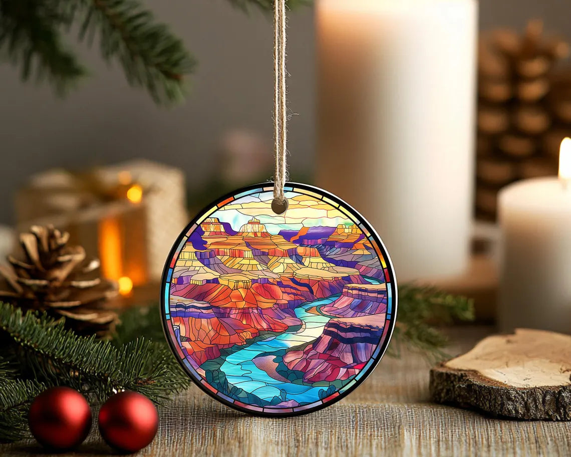 Grand Canyon National Park Ornament, National Park Christmas Ornament, US National Parks Gifts, Christmas Decoration, Christmas Gifts. COBILUMIE84