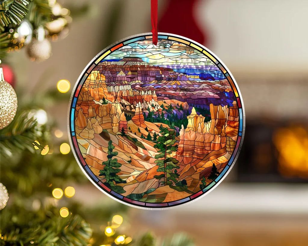 Bryce Canyon National Park Ornament, National Park Christmas Ornament, US National Parks Gift, Christmas Tree Decoration, Christmas Gifts. COBILUMIE86