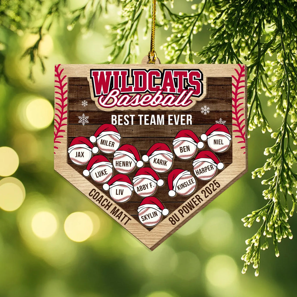 Custom Softball Christmas Ornament, Custom Sport Ornament, Softball Player Gift, Softball Coach Gift, Softball Team Christmas Gifts. COBILUMIE33