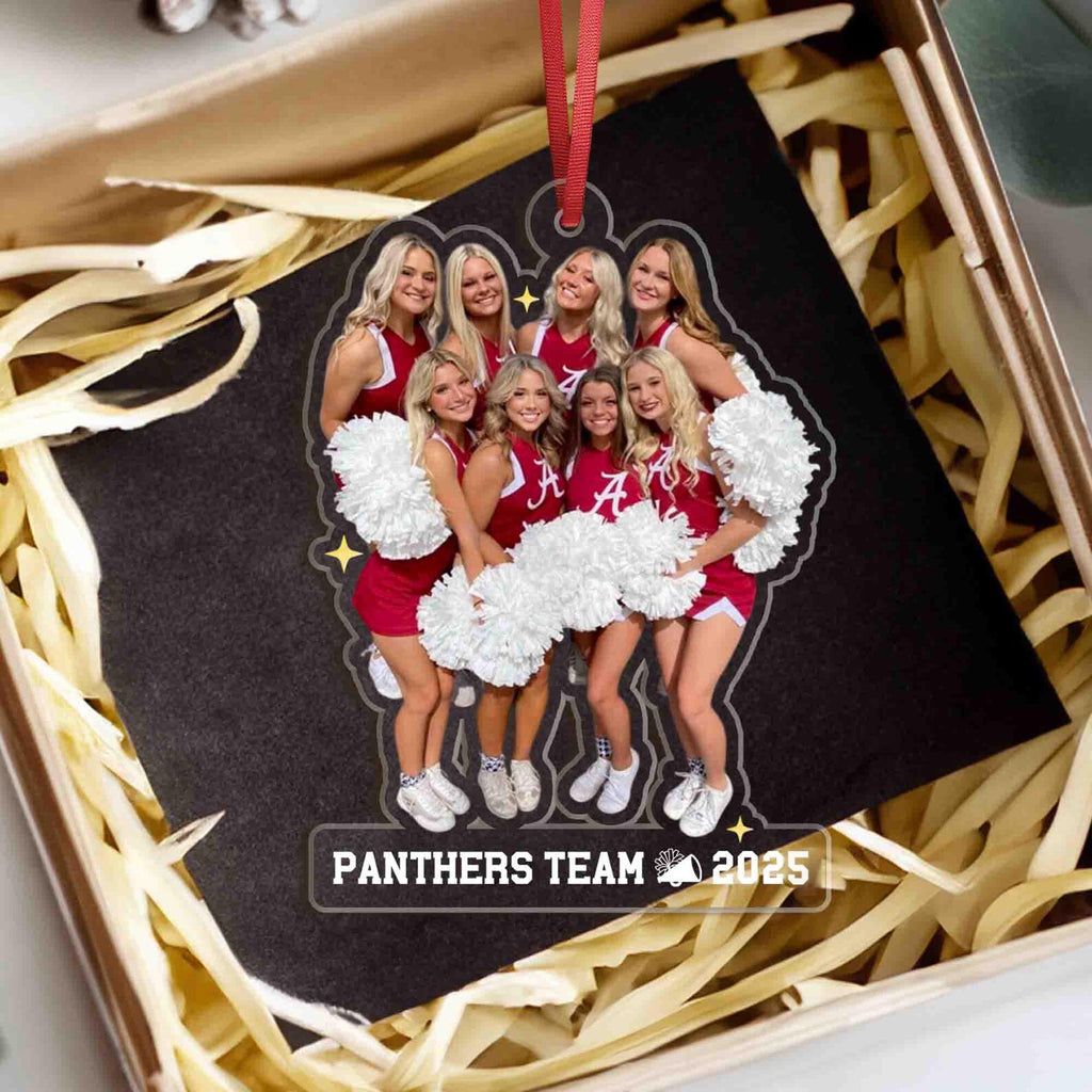 Personalized Cheerleading Christmas Ornament, Custom Sport Photo Ornament, Cheerleading Team Gift, Cheer Team Gift, Christmas Decoration. COBILUMIE62