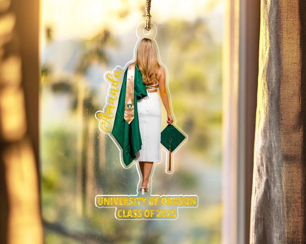 Custom Graduation Photo Ornament, Class of 2027 Ornament, High School Graduation Gift For Daughter, College Graduated Gift, Gift For Her. GDFDBILUMIE6