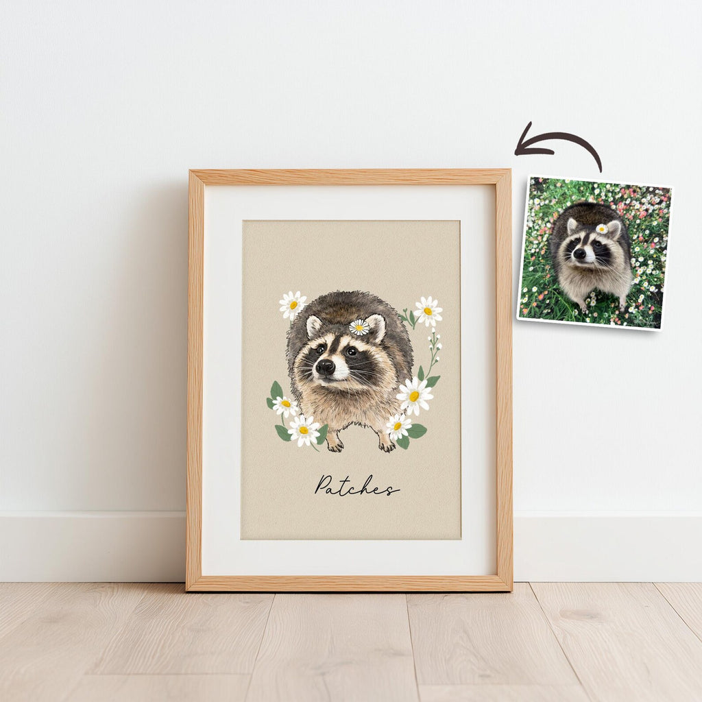 Custom Pet Portrait From Photo Poster, Custom Dog Portrait Poster, Pet Portrait Art, Pet Memorial Gift, Dog Mom Gift, Pet Lover Gift. PTBILUMIE1