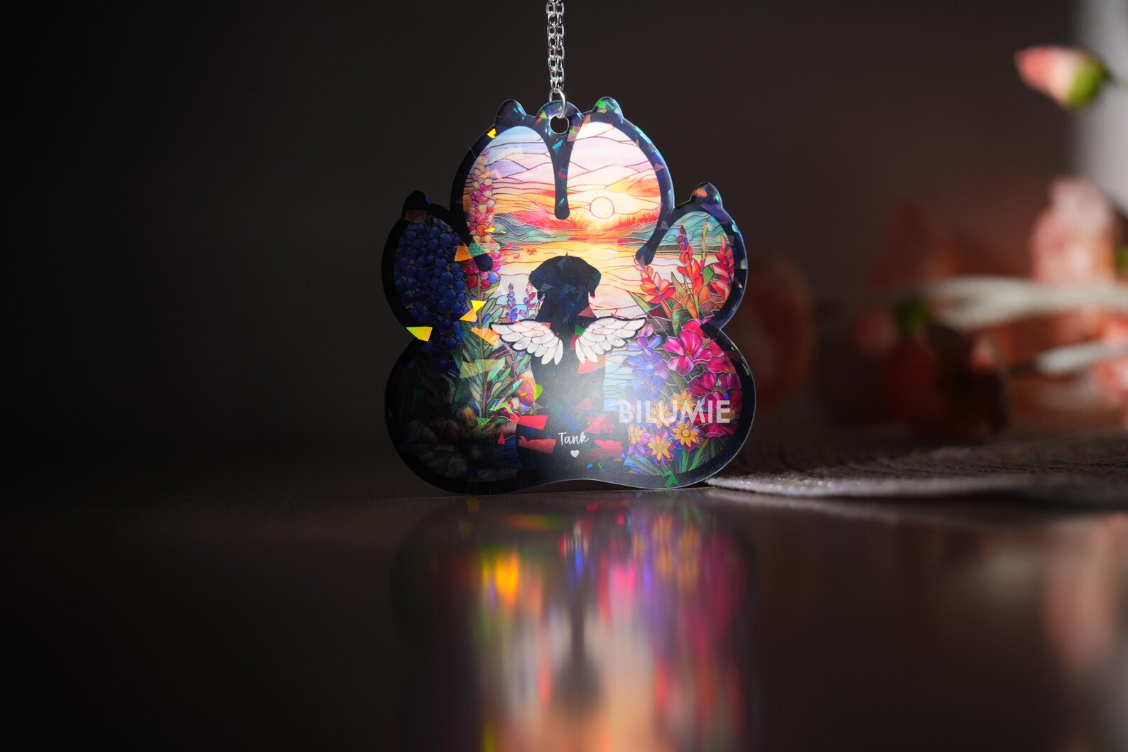 Personalized Dog Hologram Ornament, Custom Dog Loss Gift, Pet Memorial Gift, Pet Loss Sympathy Gift, Dog Lover Gift, Loss Of Pet Gift. SCCBILUMMIE39