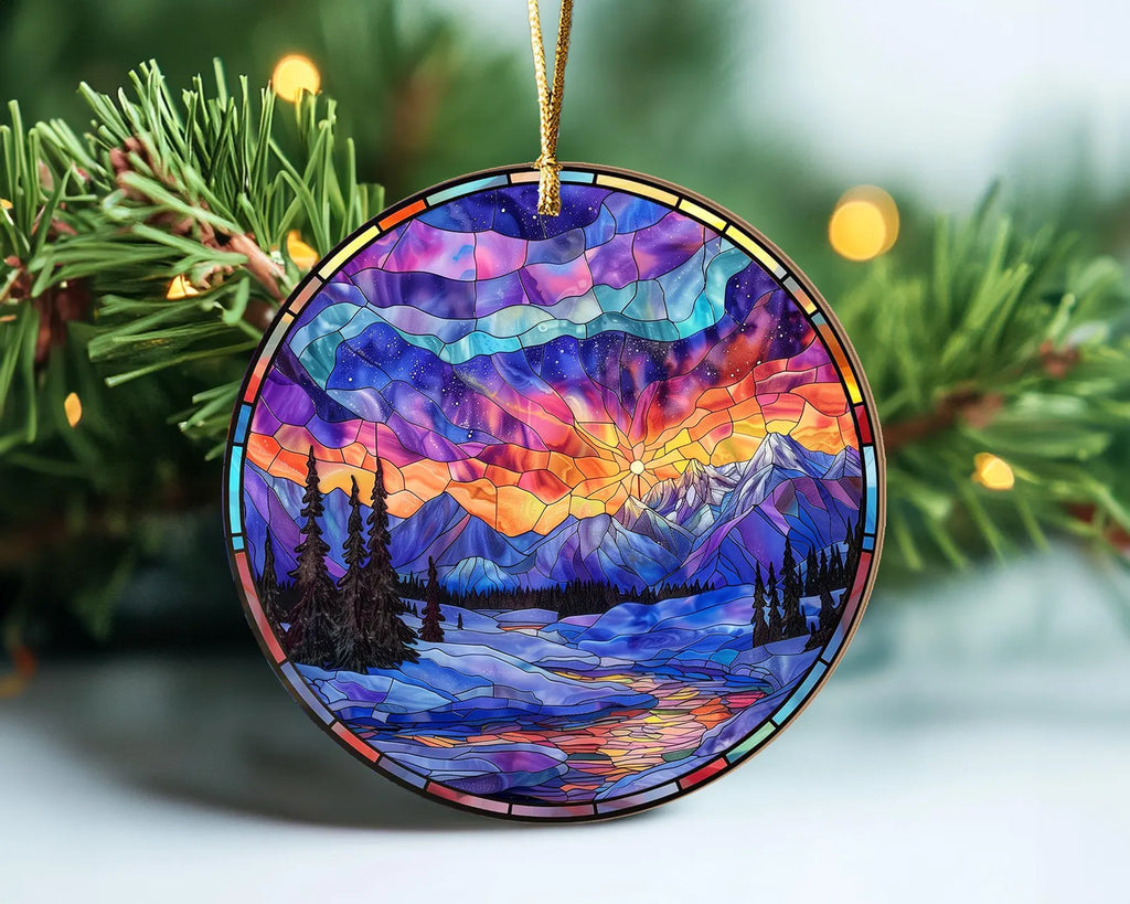 Denali National Park Ornament, National Park Christmas Ornament, US National Parks Ornament, Christmas Decoration, Christmas Gifts. COBILUMIE14