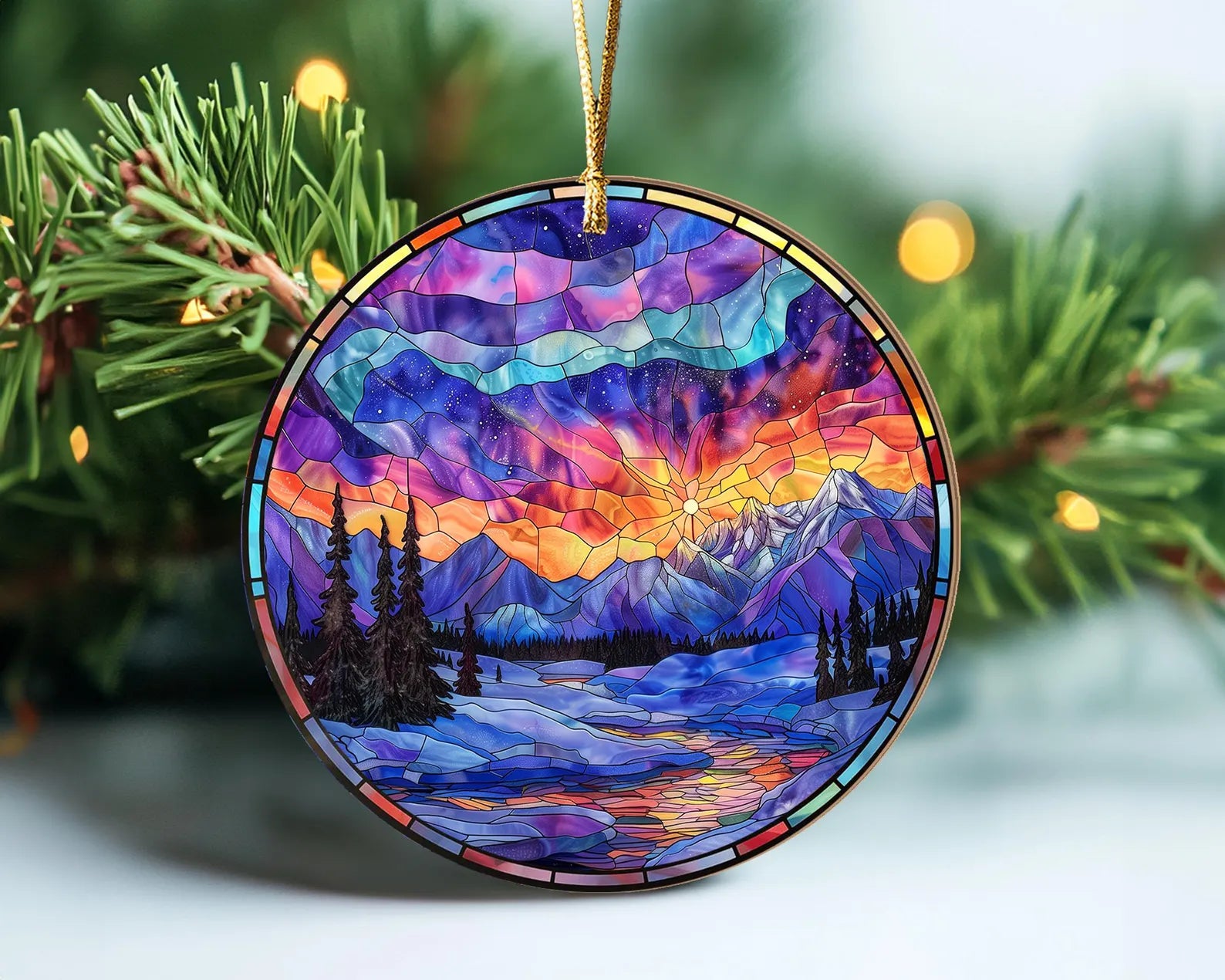 Denali National Park Ornament, National Park Christmas Ornament, US National Parks Ornament, Christmas Decoration, Christmas Gifts. COBILUMIE14