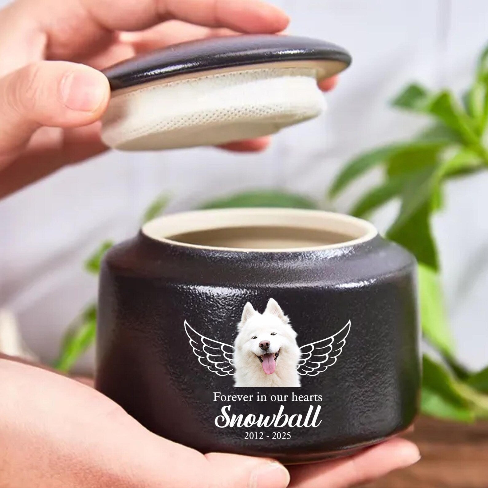 Personalized Pet Urn, Pet Memorial Gift, Urn For Dog, Pet Fur Memorial Keepsake, Pet Loss Gift, Dog Loss Sympathy Gift, Gift for Pet Lovers. MGBILUMIE4