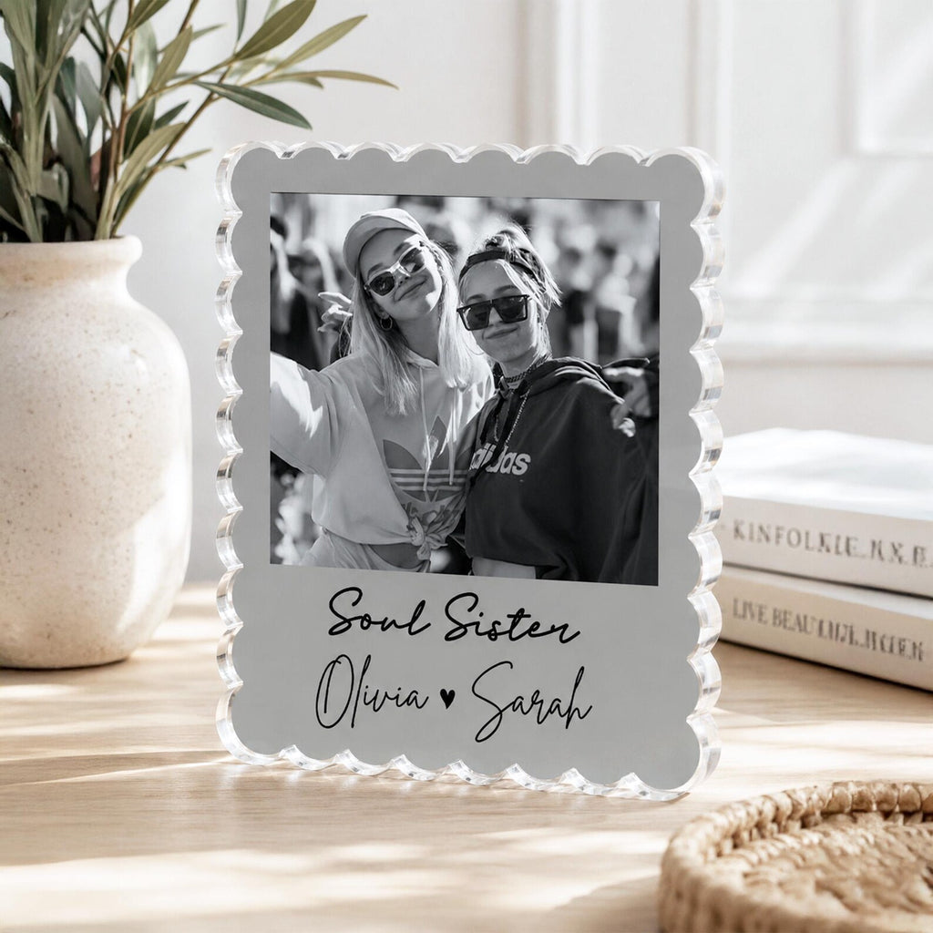 Custom Bestie Photos Acrylic Block, Custom Friendship Gift, Gift For Bestie, Best Friend Birthday Gift, BFF Gift, Gift For Her. PABILUMIE1