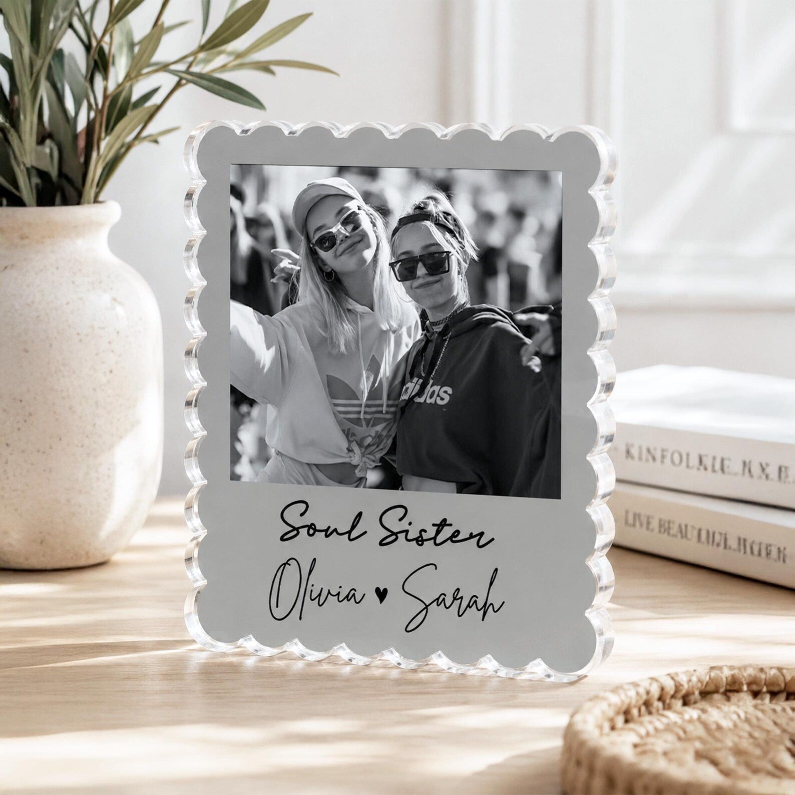 Custom Bestie Photos Acrylic Block, Custom Friendship Gift, Gift For Bestie, Best Friend Birthday Gift, BFF Gift, Gift For Her. PABILUMIE1