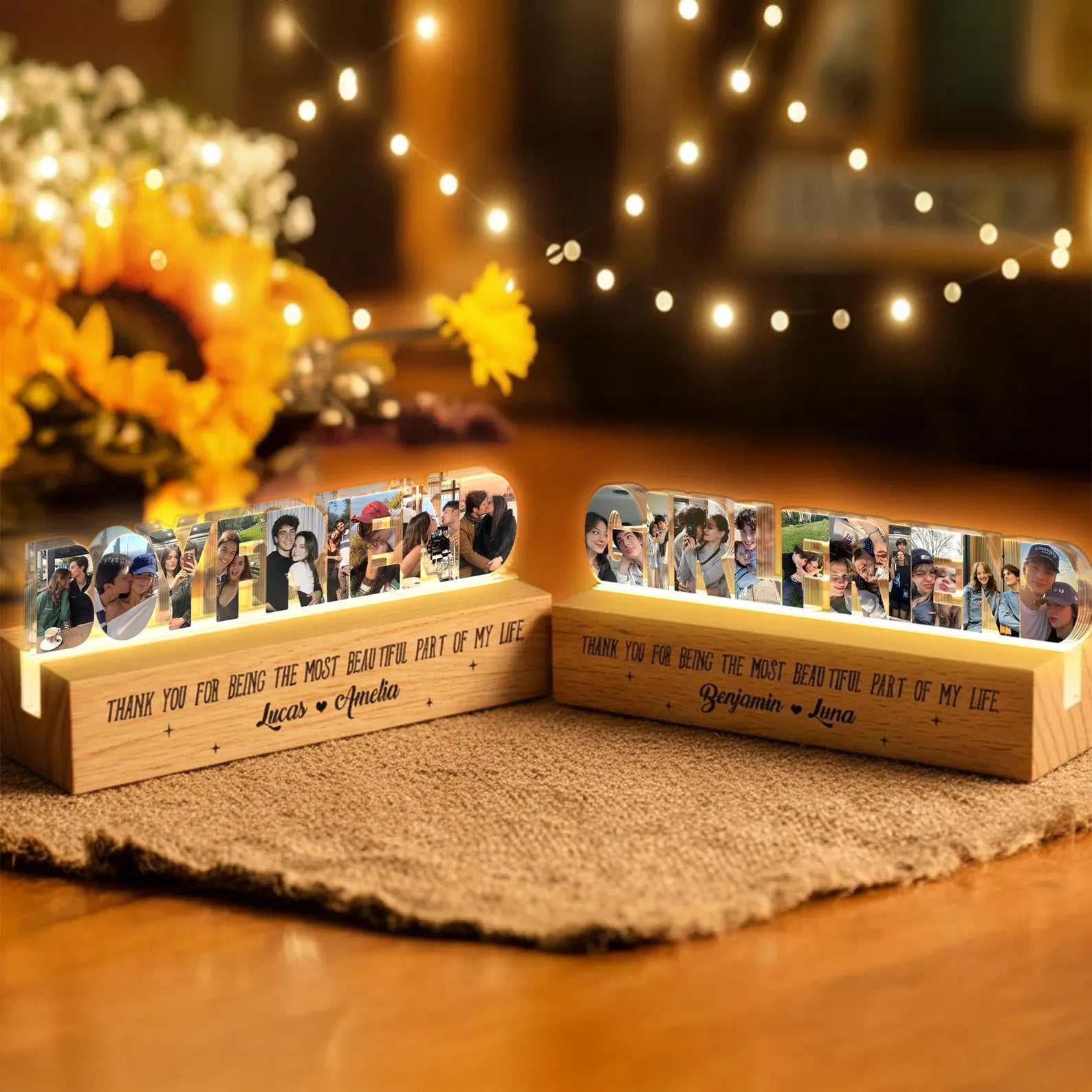 Custom Boyfriend Photo Night Light, Couple Photo Gift, Valentines Gift, Gift for Couple, Anniversary Gift, Gift for Him, Romantic Gift.NLFRBILUMIE11